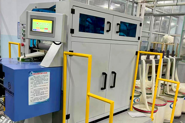 GYLD600羊毛拉断机工作现场